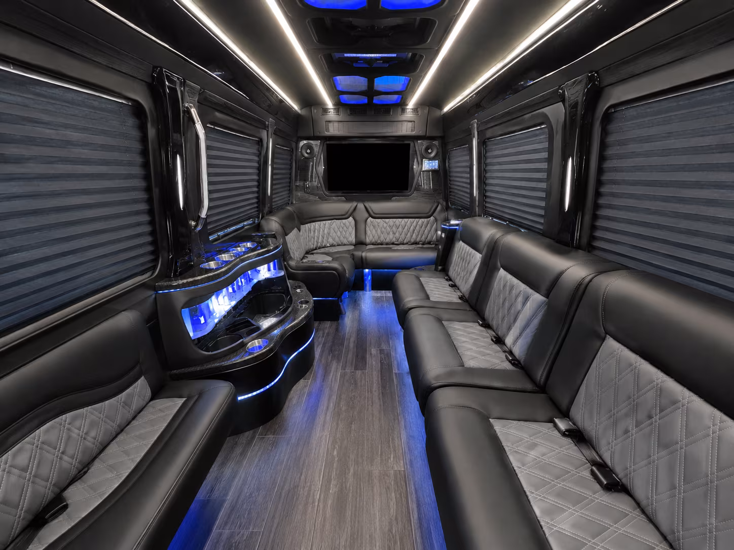 staten island 15 passenger party bus interior