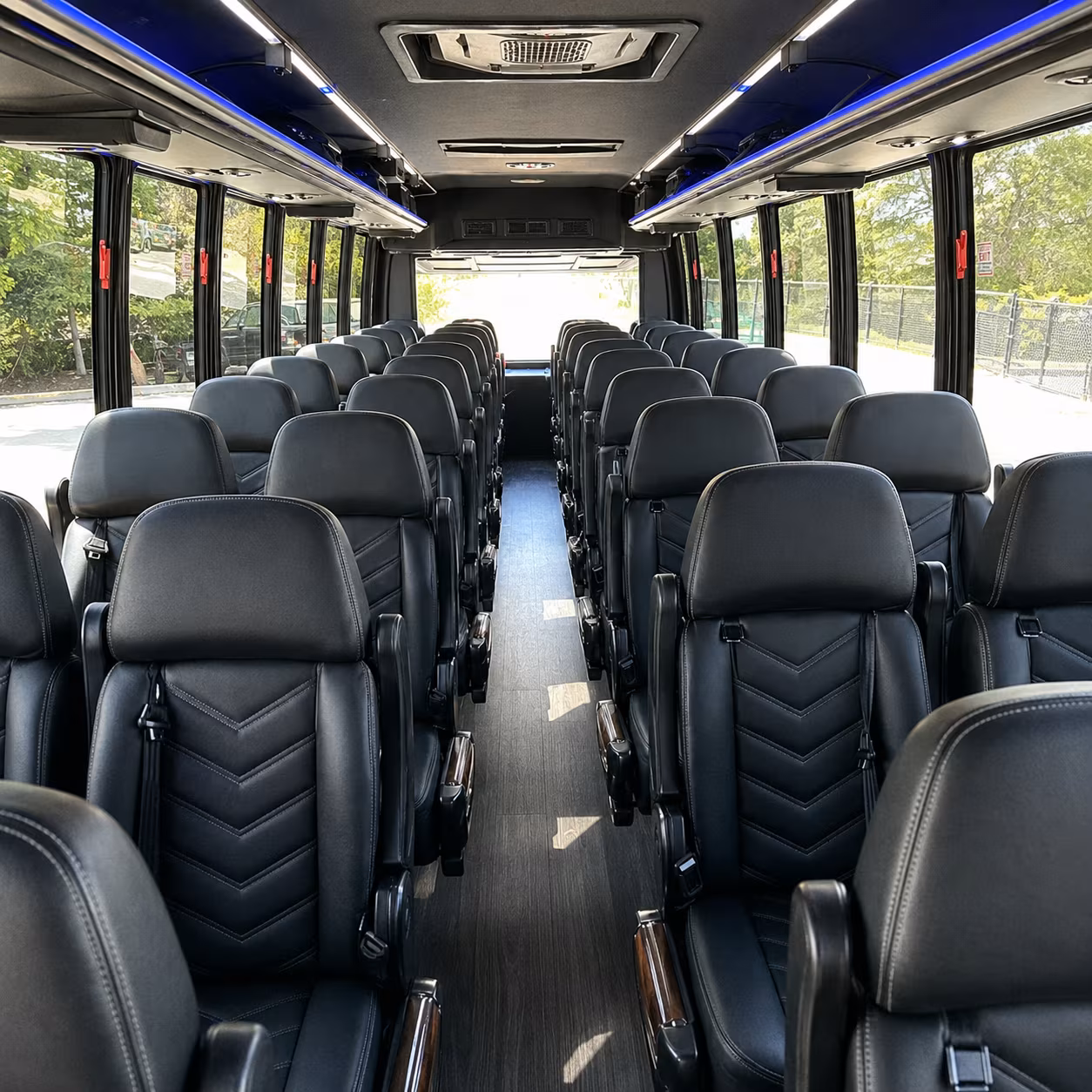 staten island 28 passenger minibus inside