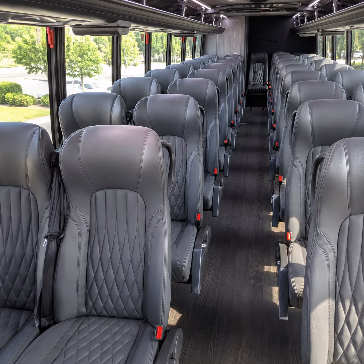 staten island 28 passenger minibus interior