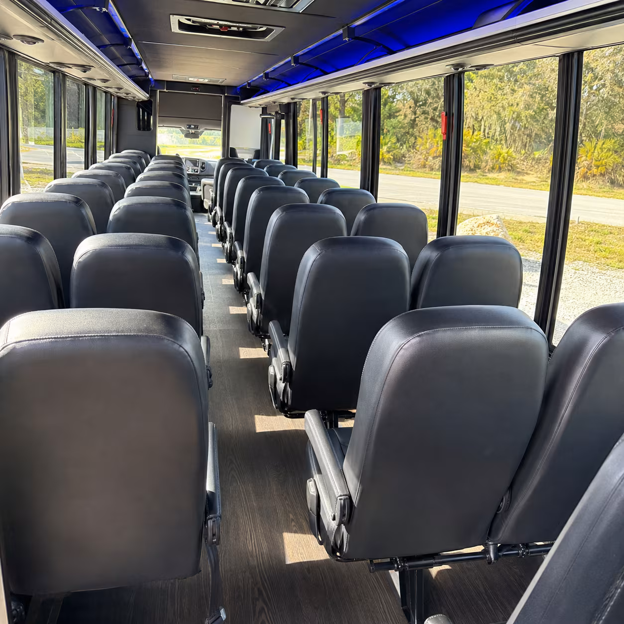 staten island 30 passenger minibus inside