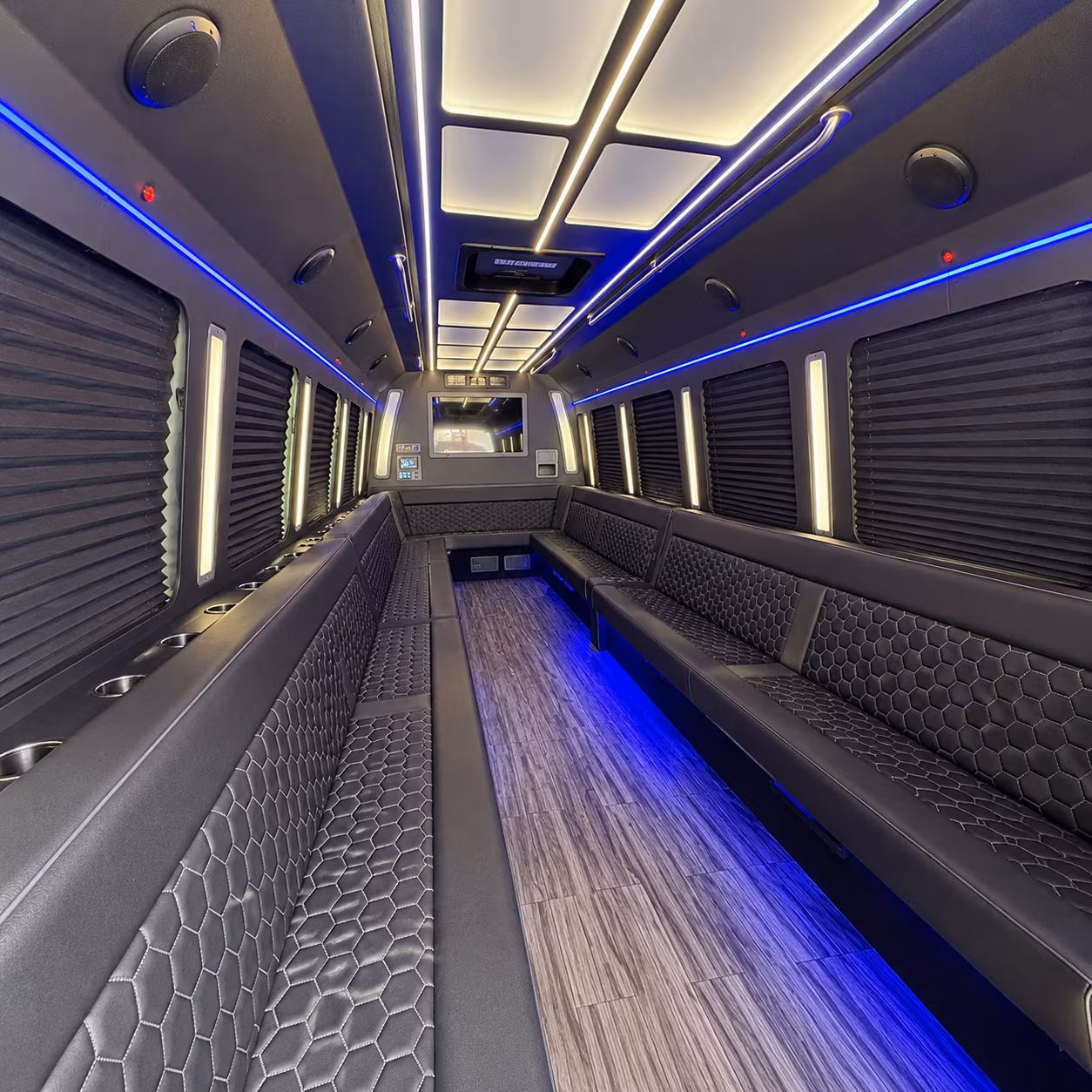 staten island 30 passenger party bus interior